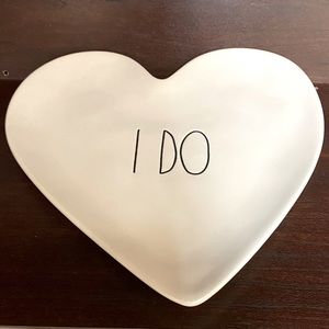 New Rae Dunn I Do Heart Plate